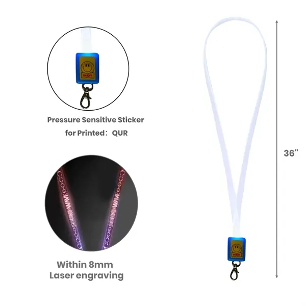 LED Light Up Neon Lanyard - LED Light Up Neon Lanyard - Image 2 of 12
