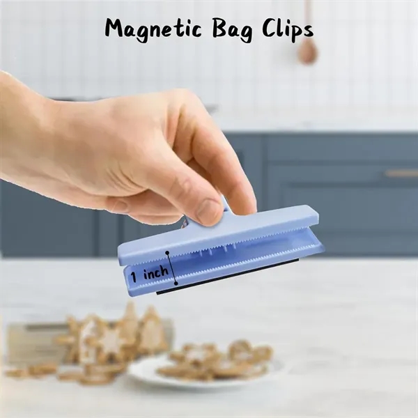 Multicolor Refrigerator Magnetic Bag Clips - Multicolor Refrigerator Magnetic Bag Clips - Image 5 of 6