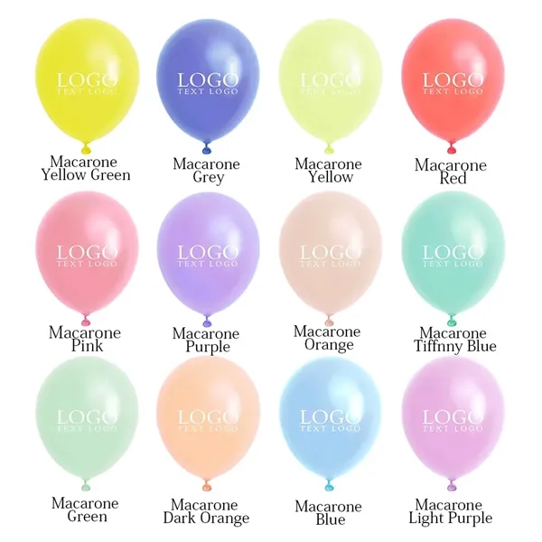 10" Macaron Latex Balloon - 10" Macaron Latex Balloon - Image 1 of 14