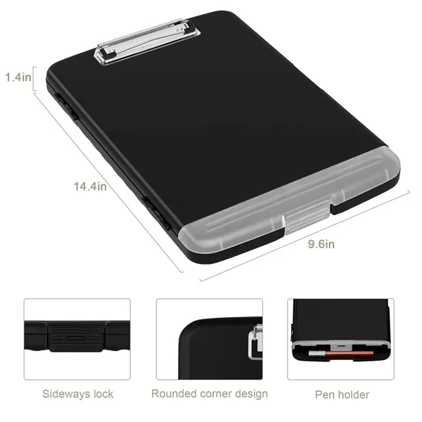 A4 Document Storage Clipboards with Pen Holder - A4 Document Storage Clipboards with Pen Holder - Image 1 of 6