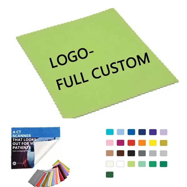 6" x 6" Custom MicroFiber Cleaning Cloth - 6" x 6" Custom MicroFiber Cleaning Cloth - Image 2 of 3