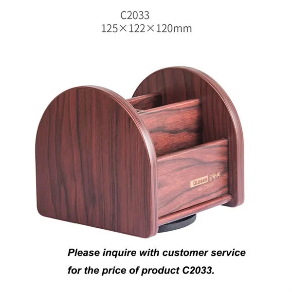Wooden Desktop Stationery Storage Stand Dressing Box - Wooden Desktop Stationery Storage Stand Dressing Box - Image 9 of 10