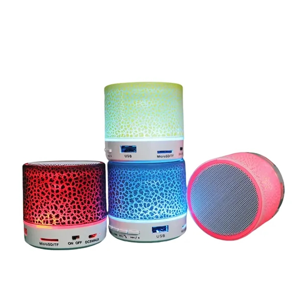 Portable LED-Lit SD Card-Enabled Bluetooth Speaker - Portable LED-Lit SD Card-Enabled Bluetooth Speaker - Image 3 of 4