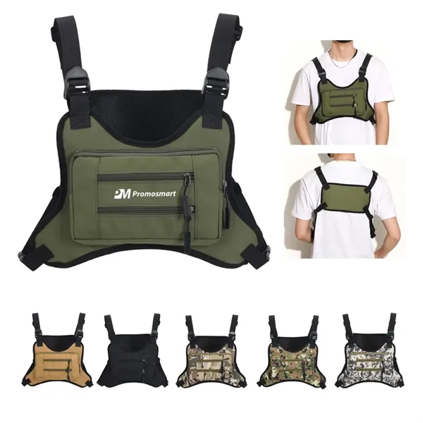Sports Chest Bag Water Resistant Chest Pack for Men - Sports Chest Bag Water Resistant Chest Pack for Men - Image 0 of 5