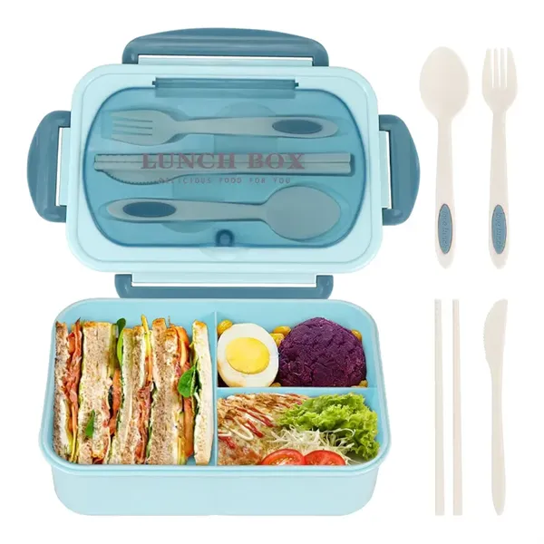 Leakproof Lunch Box with Utensils Bento Box for Kids Adults - Leakproof Lunch Box with Utensils Bento Box for Kids Adults - Image 0 of 3
