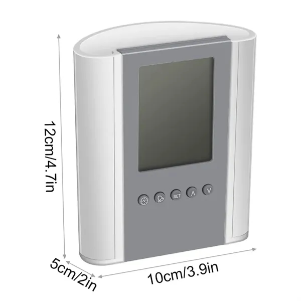 LCD Digital Calendar Alarm Clock Desk Pen Holder Organizer - LCD Digital Calendar Alarm Clock Desk Pen Holder Organizer - Image 2 of 3