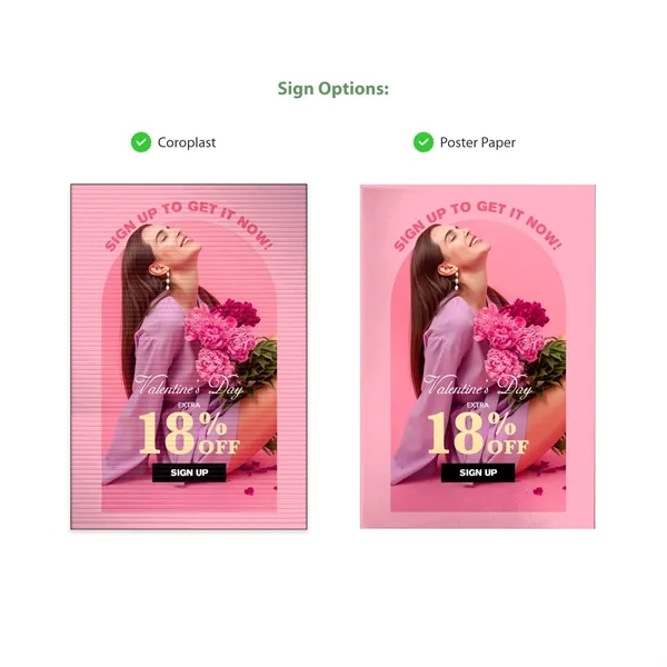 26.8" x 42.5" Plastic A Frame Kit w/ Stay Tabs - Black - 26.8" x 42.5" Plastic A Frame Kit w/ Stay Tabs - Black - Image 4 of 10