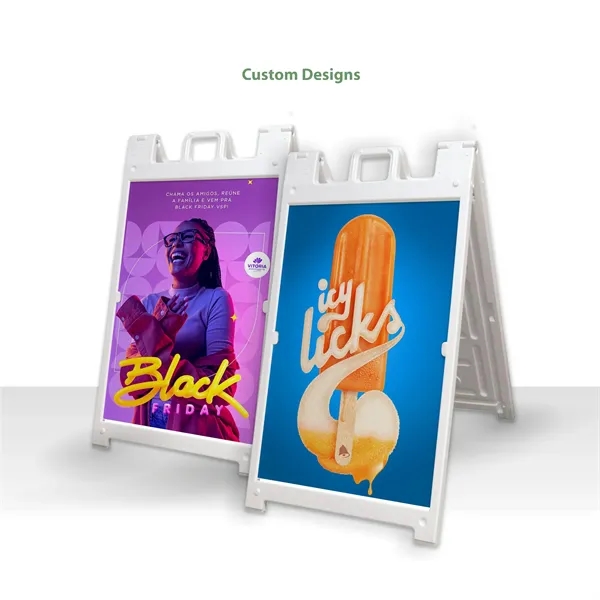 26.8" x 42.5" Plastic A Frame Kit w/ Stay Tabs - White - 26.8" x 42.5" Plastic A Frame Kit w/ Stay Tabs - White - Image 3 of 10