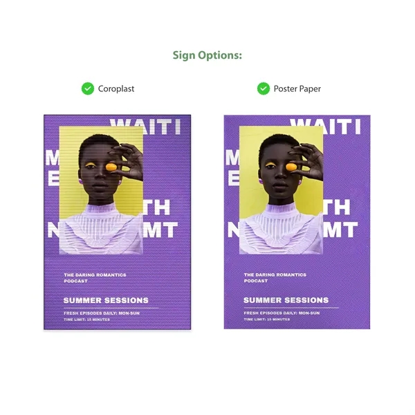 26.8" x 42.5" Plastic A Frame Kit w/ Stay Tabs - White - 26.8" x 42.5" Plastic A Frame Kit w/ Stay Tabs - White - Image 4 of 10