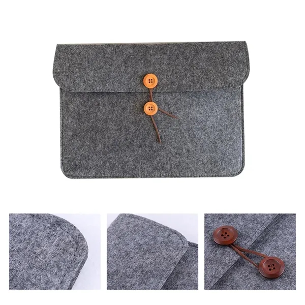 Felt A4 Document Folder with Button Closure - Felt A4 Document Folder with Button Closure - Image 2 of 4
