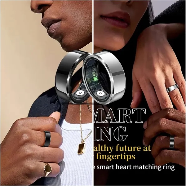 Smart Fitness Ring Health Monitor Heart Rate Sleep Tracking - Smart Fitness Ring Health Monitor Heart Rate Sleep Tracking - Image 8 of 8