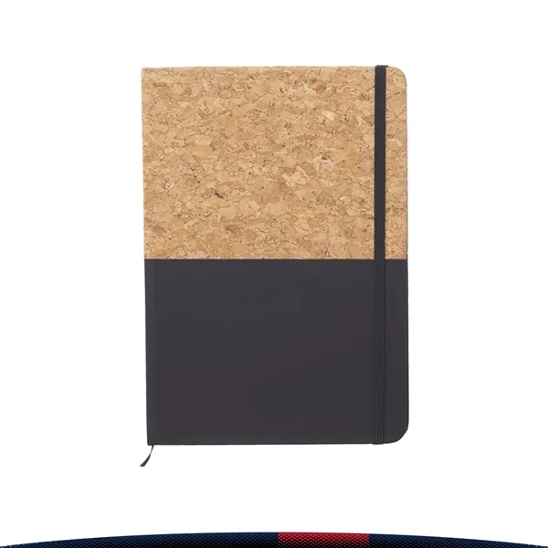 Two Tone Hard Cover Cork Bound Notebook - Two Tone Hard Cover Cork Bound Notebook - Image 3 of 4