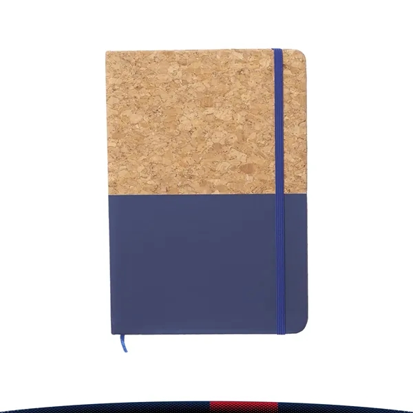 Two Tone Hard Cover Cork Bound Notebook - Two Tone Hard Cover Cork Bound Notebook - Image 4 of 4