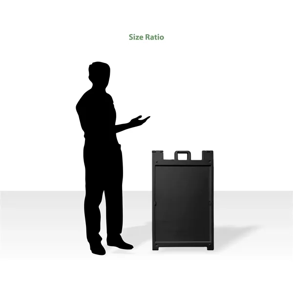 26.8" x 42.5" Plastic A Frame w/ Stay Tabs - Black - 26.8" x 42.5" Plastic A Frame w/ Stay Tabs - Black - Image 5 of 9