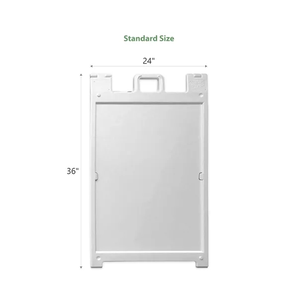 26.8" x 42.5" Plastic A Frame w/ Stay Tabs - White - 26.8" x 42.5" Plastic A Frame w/ Stay Tabs - White - Image 4 of 9