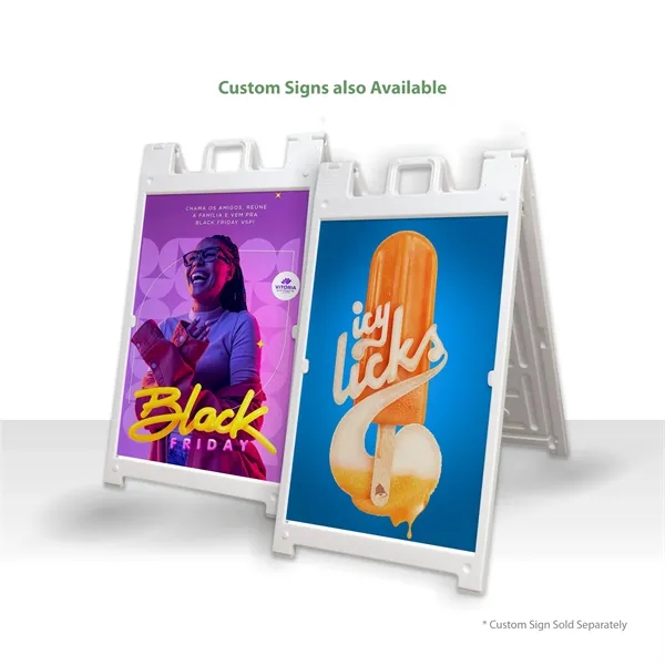 26.8" x 42.5" Plastic A Frame - White - 26.8" x 42.5" Plastic A Frame - White - Image 3 of 9