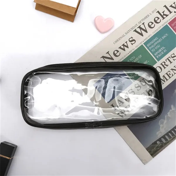 Clear Zipper Pen Pencil Case - Clear Zipper Pen Pencil Case - Image 4 of 4