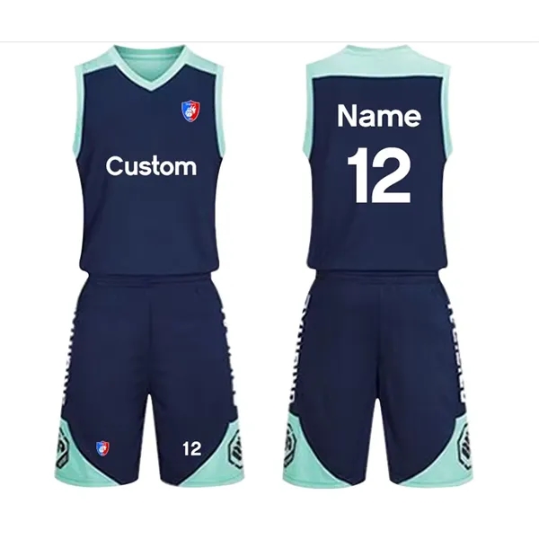 Basketball Sport Jersey Youth Uniform Training Fan Shirt set - Basketball Sport Jersey Youth Uniform Training Fan Shirt set - Image 4 of 6
