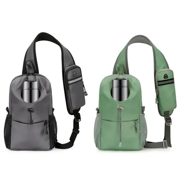 Outdoor Fitness Lightweight Waterproof Crossbody Waist Bag - Outdoor Fitness Lightweight Waterproof Crossbody Waist Bag - Image 2 of 5