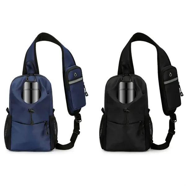 Outdoor Fitness Lightweight Waterproof Crossbody Waist Bag - Outdoor Fitness Lightweight Waterproof Crossbody Waist Bag - Image 3 of 5