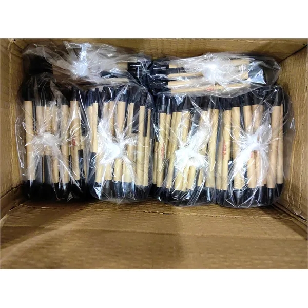 Eco-friendly Recycle Kraft Paper Click Ballpoint Gel Pen - Eco-friendly Recycle Kraft Paper Click Ballpoint Gel Pen - Image 3 of 3