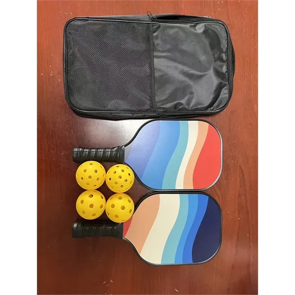 Fiberglass Pickleball Racket Paddle & Ball Set - Fiberglass Pickleball Racket Paddle & Ball Set - Image 6 of 8
