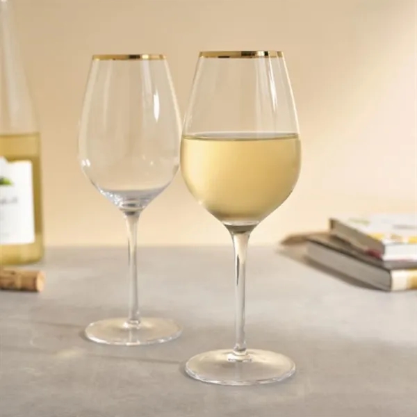 Twine Living® Gilded Stemmed Wine Glass - Twine Living® Gilded Stemmed Wine Glass - Image 4 of 8