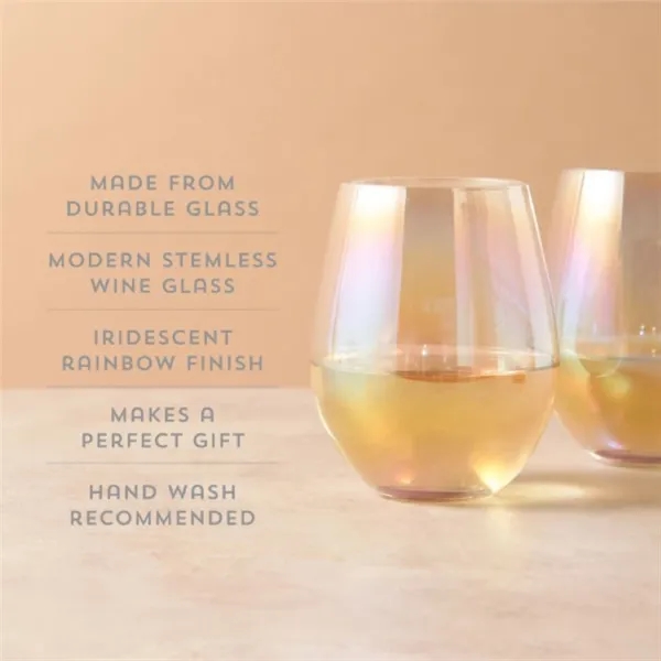 Twine Living® Luster Stemless Wine Glass - Twine Living® Luster Stemless Wine Glass - Image 5 of 6