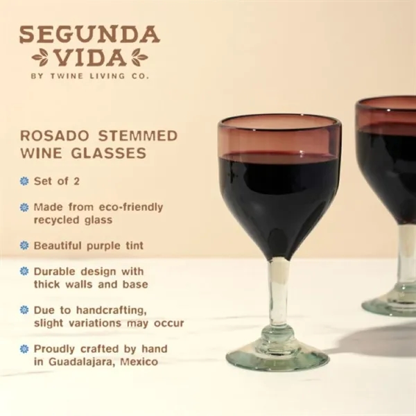 Twine Living® Rosado Stemmed Wine Glass - Twine Living® Rosado Stemmed Wine Glass - Image 5 of 7
