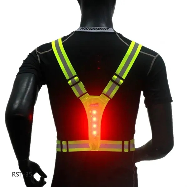 V-Shaped LED Reflective Vest - V-Shaped LED Reflective Vest - Image 1 of 4