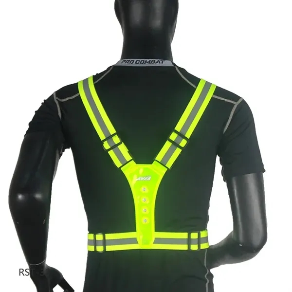 V-Shaped LED Reflective Vest - V-Shaped LED Reflective Vest - Image 4 of 4