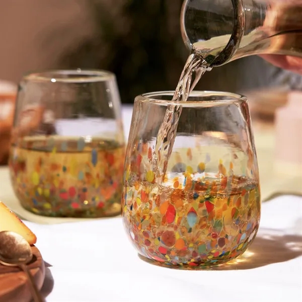 Twine Living® Artistico Stemless Recycled Wine Glass - Twine Living® Artistico Stemless Recycled Wine Glass - Image 4 of 10