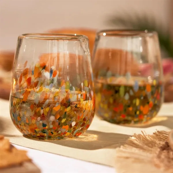 Twine Living® Artistico Stemless Recycled Wine Glass - Twine Living® Artistico Stemless Recycled Wine Glass - Image 5 of 10