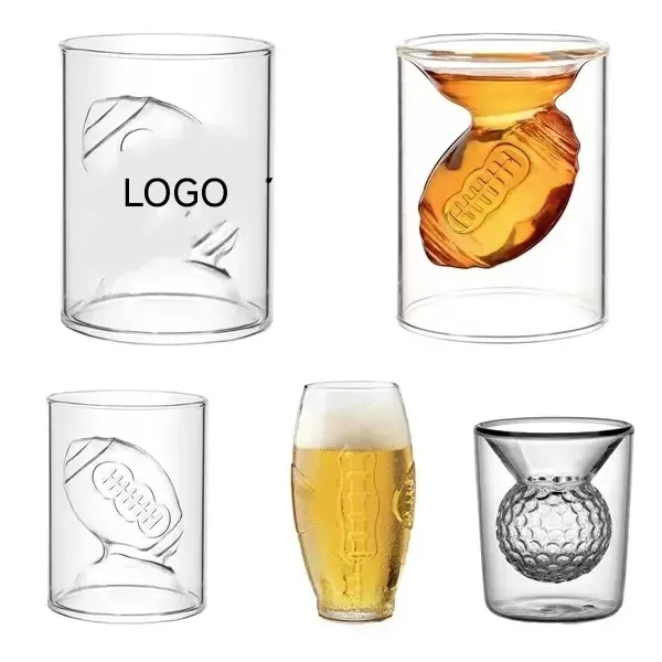Creative Football Shaped Wine Glass - Creative Football Shaped Wine Glass - Image 0 of 4