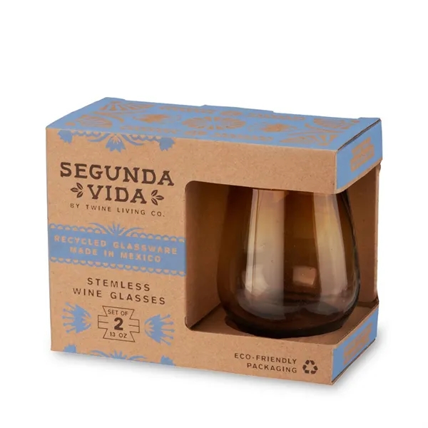 Twine Living® El Ocaso Stemless Recycled Wine Glass - Twine Living® El Ocaso Stemless Recycled Wine Glass - Image 5 of 7