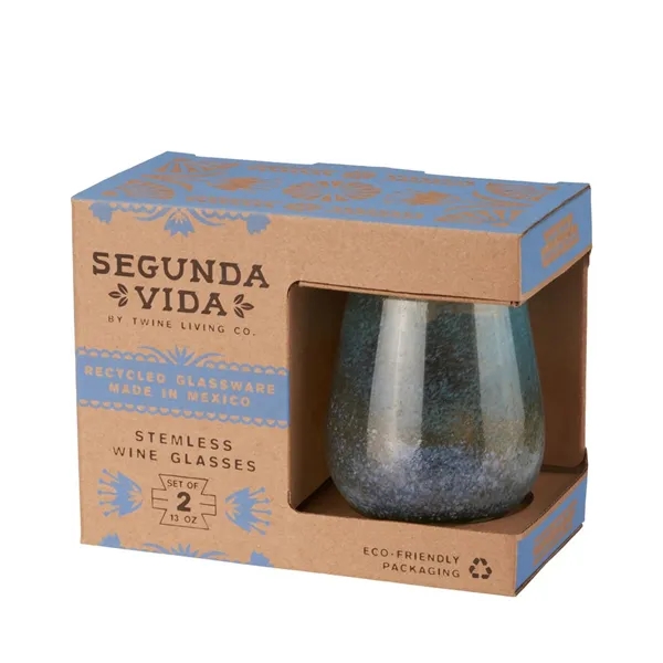 Twine Living® Playa Bonita Stemless Recycled Wine Glass - Twine Living® Playa Bonita Stemless Recycled Wine Glass - Image 5 of 7