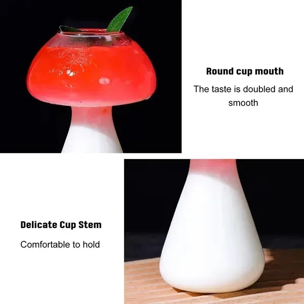 Creative Mushroom Shape Cocktail Glass - Creative Mushroom Shape Cocktail Glass - Image 2 of 4