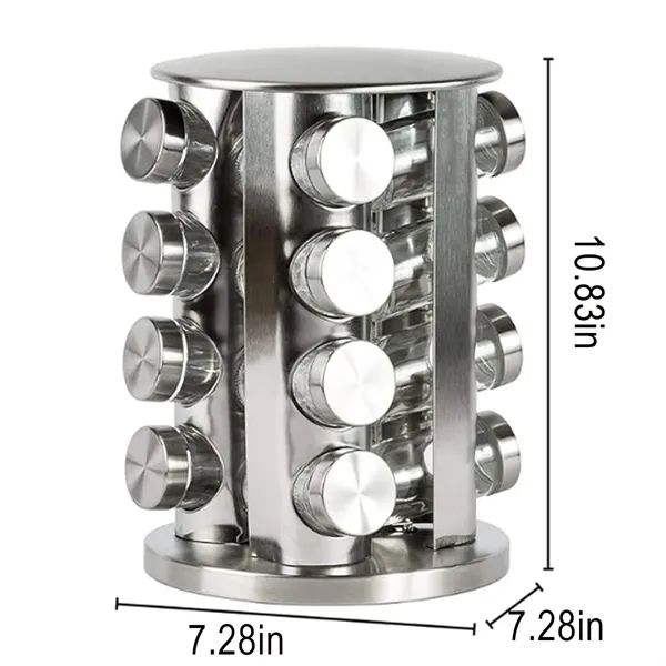 High Quality Rotating Tabletop Spice Rack - High Quality Rotating Tabletop Spice Rack - Image 1 of 6