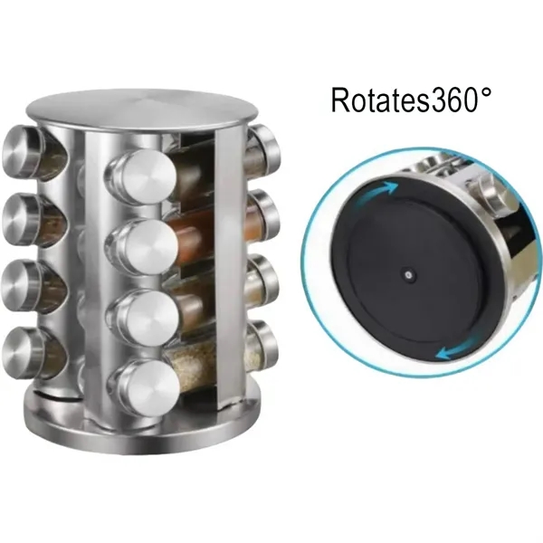 High Quality Rotating Tabletop Spice Rack - High Quality Rotating Tabletop Spice Rack - Image 3 of 6