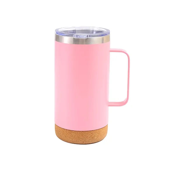 16oz Tumbler With Handle  Wooden Bottom - 16oz Tumbler With Handle  Wooden Bottom - Image 1 of 3