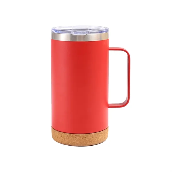 16oz Tumbler With Handle  Wooden Bottom - 16oz Tumbler With Handle  Wooden Bottom - Image 2 of 3
