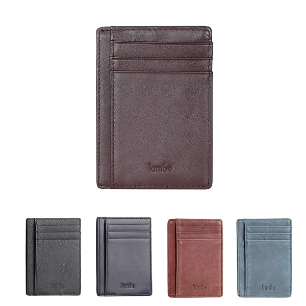 Antimagnetic Ultrathin Retro PU Card Holder Wallet - Antimagnetic Ultrathin Retro PU Card Holder Wallet - Image 0 of 10