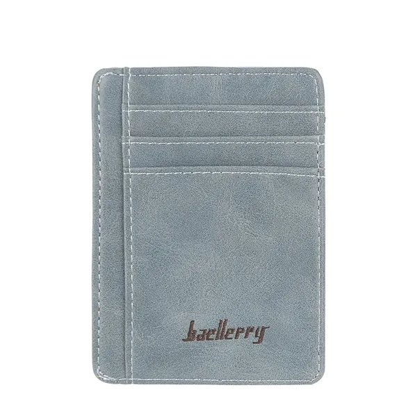 Antimagnetic Ultrathin Retro PU Card Holder Wallet - Antimagnetic Ultrathin Retro PU Card Holder Wallet - Image 2 of 10