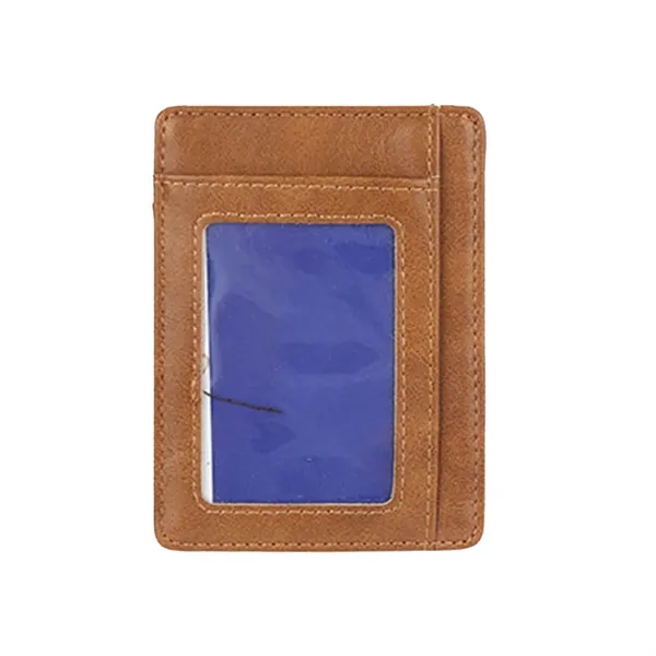 Antimagnetic Ultrathin Retro PU Card Holder Wallet - Antimagnetic Ultrathin Retro PU Card Holder Wallet - Image 10 of 10