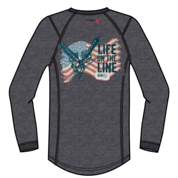 Men's FR Air Lineman T-Shirt, Long Sleeve - Men's FR Air Lineman T-Shirt, Long Sleeve - Image 0 of 0