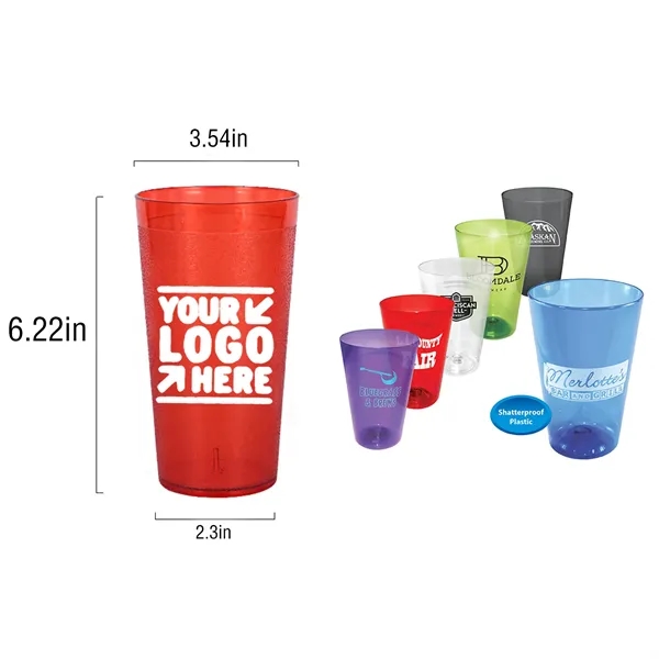 20Oz Frosted Plastic Ps Promotional Tumbler - 20Oz Frosted Plastic Ps Promotional Tumbler - Image 0 of 1