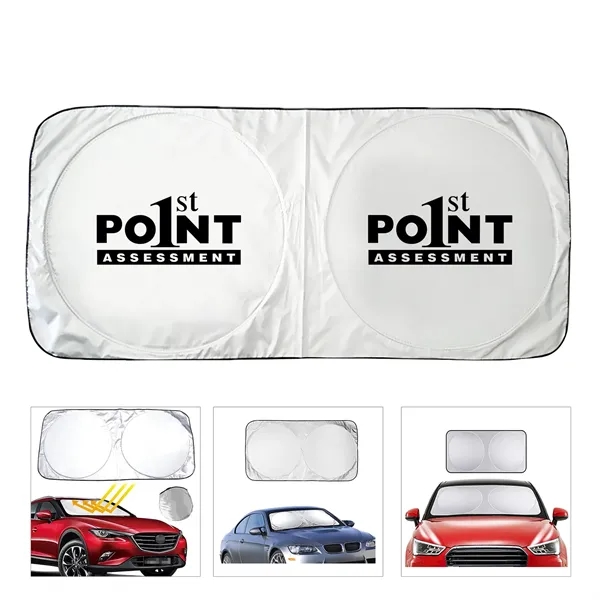Folding Car Windshield Sunshade - Folding Car Windshield Sunshade - Image 0 of 9