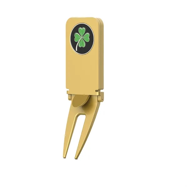 Golf Divot Tool with Metal Fork  Cigar Holder - Golf Divot Tool with Metal Fork  Cigar Holder - Image 1 of 3