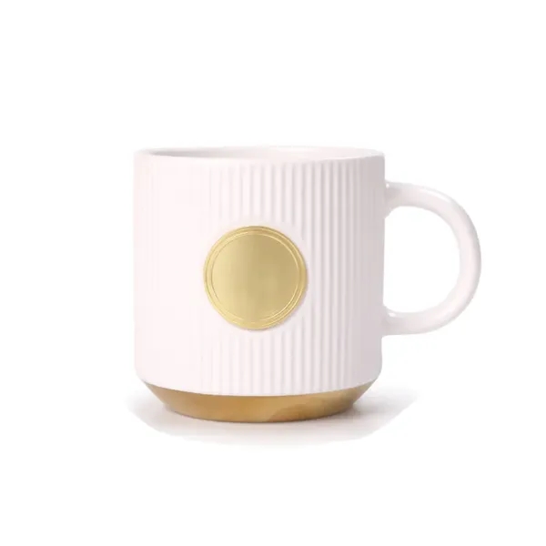 13 OZ Ceramic Striped Coffee Mug - 13 OZ Ceramic Striped Coffee Mug - Image 3 of 5