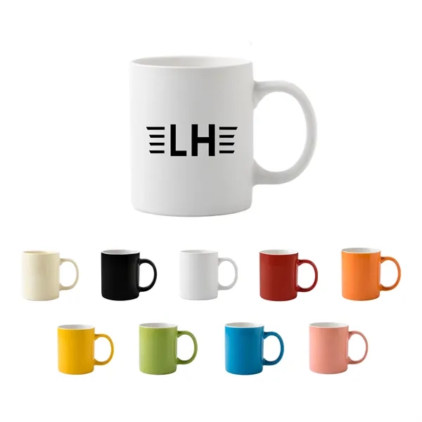 11 oz Porcelain Coffee Mug with Hanlde - 11 oz Porcelain Coffee Mug with Hanlde - Image 0 of 10